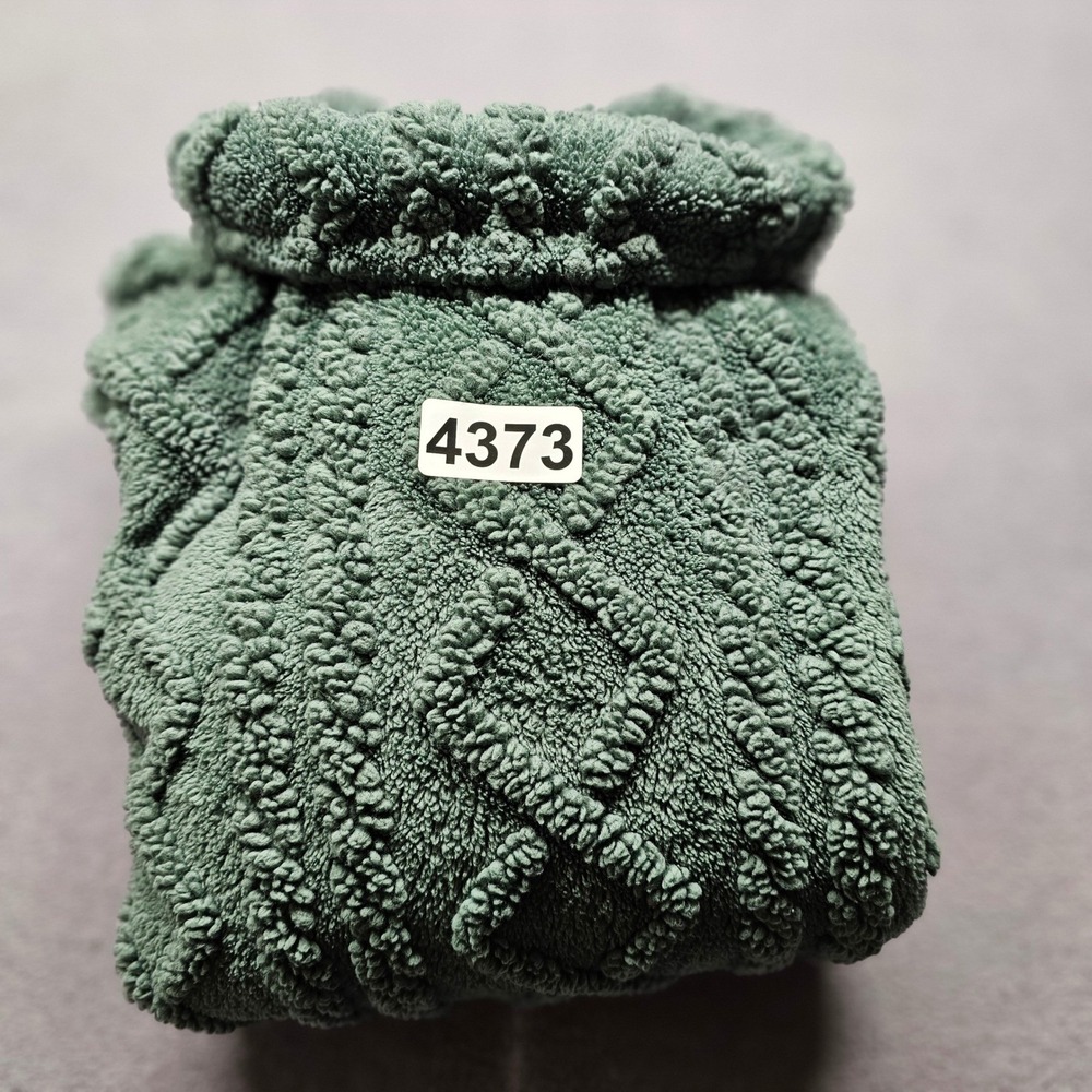 Eddie Bauer Cable Fleece Pullover Womens XL Green C3597380 Mock Neck Sherpa Top - Picture 10 of 11
